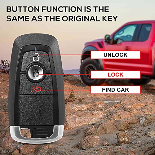 VOFONO Fits for Keyless Entry Remote Control Replacement Key Proximity Fob Ford Ecosport 2018-2020/Edge 2017-2020/Explorer 2018-2020/ Fusion 2017-2018/Ranger 2019-2020/F-150 F-250 F-350 F-450 F-550