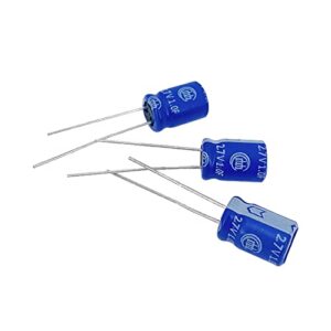 cermant 10 pcs 8x12mm(0.31×0.47in) super capacitor 2.7v 1f farad capacitance winding type energy storage for on board backup energy storage