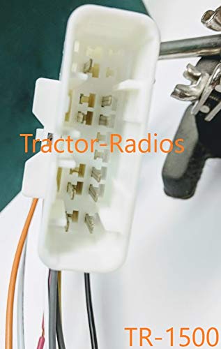 KIOTI Radio Wire Pigtail Harness Part # TR-1500 NX RX DK CK Connector CD In Dash Stereo Plug Orange Tractor