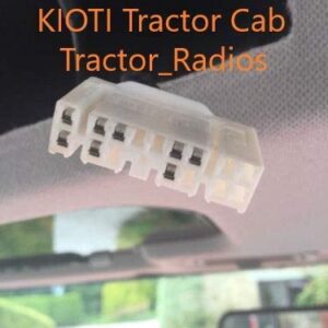 KIOTI Radio Wire Pigtail Harness Part # TR-1500 NX RX DK CK Connector CD In Dash Stereo Plug Orange Tractor