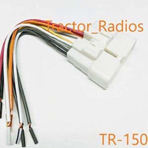 KIOTI Radio Wire Pigtail Harness Part # TR-1500 NX RX DK CK Connector CD In Dash Stereo Plug Orange Tractor