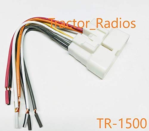 KIOTI Radio Wire Pigtail Harness Part # TR-1500 NX RX DK CK Connector CD In Dash Stereo Plug Orange Tractor