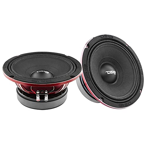 DS18 PRO-EXL88 Loudspeaker - 8", Midrange, Red Aluminum Basket, 800W Max, 400W RMS, 8 Ohms, Ferrite Magnet - for The People Who Live and Breathe Car Audio (1 Speaker)