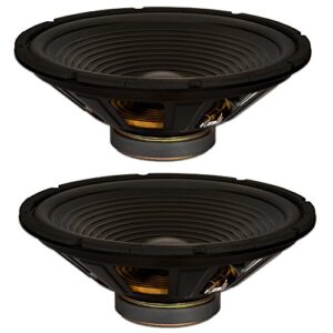 goldwood sound, inc. stage subwoofer, oem 15″ woofers 250 watts each 8ohm replacement 2 speaker set (gw-215/8-2)