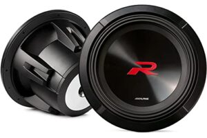 alpine r2-w12d2 12-inch r-series subwoofer with dual 2-ohm voice coils