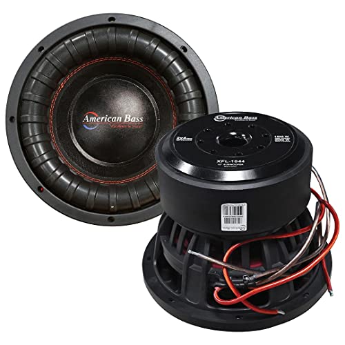 2x American Bass 10" Car Subwoofers 4000 Watts Dual 4 Ohm VC XFL-1044 XFL-10-D4