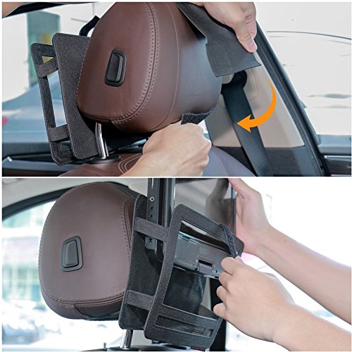 ZugGear DVD Player Headrest Mount Holder Portable DVD Player Mount Car Back seat Headrest Holder for Swivel & Flip Portable DVD Player 10 inch to10.5 inch