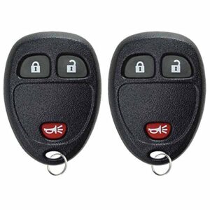 keylessoption keyless entry remote control car key fob replacement for 15913420 (pack of 2)