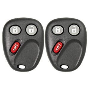 Keyless2Go Replacement for Keyless Entry Car Key Vehicles That Use 3 Button LHJ011-2 Pack