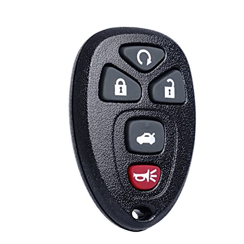 Remote Key Fob Replacement Fits for Chevy Impala 2006 2007 2008 2009 2010 2011 2012 2013 Cadillac DTS Buick Lucerne Chevrolet Monte Carlo Keyless Entry Remote Start Control OUC60270 OUC60221 Set of 1
