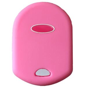 Rpkey Silicone Keyless Entry Remote Control Key Fob Cover Case protector Replacement Fit For Ford Lincoln Mercury OUCD6000022 164-R8046 164-R7040 CWTWB1U722 (Pink)