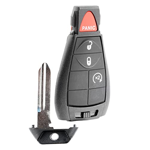 KeylessOption Keyless Entry Remote Car Key Fob Alarm for Ram 1500, 2500, 3500 GQ4-53T