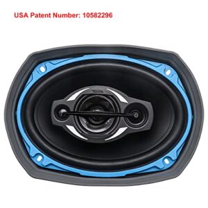 RECOIL SPB69 Foldable Silicone 6 X 9” Car Speaker Baffle Kits with Egg Crate Foam for Sound Quality Improvement and Speaker Protection One Pair (6X9”)