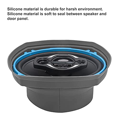 RECOIL SPB69 Foldable Silicone 6 X 9” Car Speaker Baffle Kits with Egg Crate Foam for Sound Quality Improvement and Speaker Protection One Pair (6X9”)