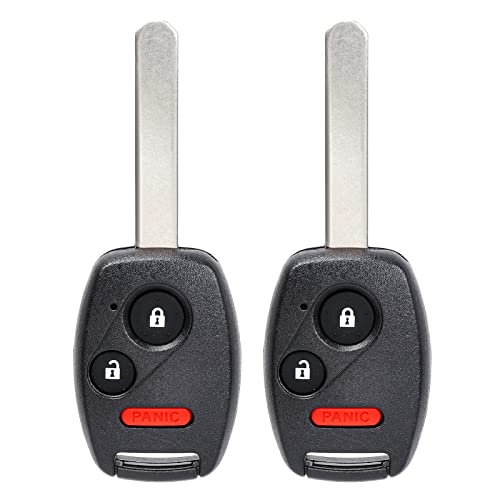 NPAUTO Key Fob Replacement for Honda CR-V/CR-Z/Accord/Fit/Insight 2007 2008 2009 2010 2011 2012 2013 2014 2015 Keyless Entry Remote Key Fobs (MLBHLIK-1T, 3 Button, Pack of 2)