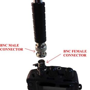 Anteenna TW-999BNC BNC Male Handheld Antenna Scanner Antenna (20-1300MHz) with BNC Male Connector for Scanner Radio and Frequency Counters