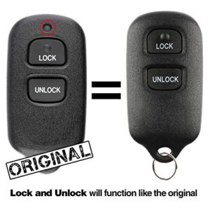 For 98-05 Toyota Scion Keyless Entry Remote Key Fob 2btn BAB237131-056, 08191-00922