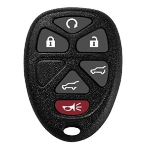 helloauto key fob fit for gmc yukon/chevy tahoe suburban traverse/cadillac escalade 2007-2014 keyless entry replacement remote smart key fcc id: ouc60270 ouc60221