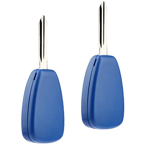 Key Fob Keyless Entry Remote fits Chrysler Aspen Pt Cruiser/Dodge Caliber Dakota Durango Magnum Nitro Ram/Jeep Compass Patriot Wrangler/Mitsubishi Raider (Blue), Set of 2