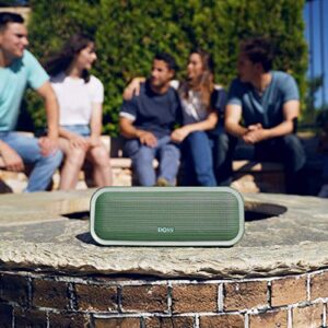 Bluetooth Speaker, DOSS SoundBox Pro+ Wireless Speaker with 24W Stereo Sound, Punchy Bass, IPX6 Waterproof, 15Hrs Playtime, Wireless Stereo Pairing, Multi-Colors Lights, Speaker for Home,Outdoor-Black