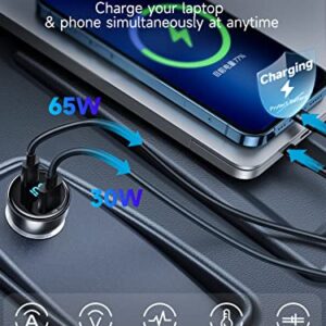 Baseus 100W USB C Car Charger, PPS PD3.0 QC4.0 Super Fast Charging Type C Car Charger with LED Display Adapter Compatible with MacBook Pro Laptop iPad iPhone 14/13 Pro Max Samsung S22 S21 Ultra/Tab S8