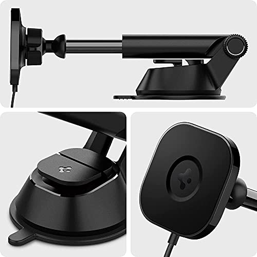 Spigen OneTap Pro Designed for Magsafe Fast Wireless Car Charger Mount (Magnetically Levitate & Fast Charge iPhone 14, 13,12 Models Even The Max Model)