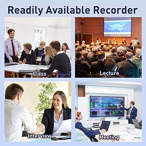 64GB Voice Recorder, Telele Digital Audio Recorder with 750 Hours Recording Capacity and 25 Hours Battery Time, Ideal for Meeting Lecture Interview Class