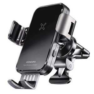 15w fast wireless car charger mount – wireless charging car mount auto-clamping.windshield/air vent phone holder,quick charging for iphone 8/9/10/11/12/13/14 pro/max/xs/xr/x/8/plus samsung galaxy