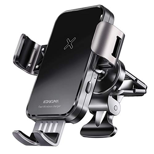 15W Fast Wireless Car Charger Mount - Wireless Charging Car Mount Auto-Clamping.Windshield/Air Vent Phone Holder,Quick Charging for iPhone 8/9/10/11/12/13/14 Pro/MAX/XS/XR/X/8/Plus Samsung Galaxy