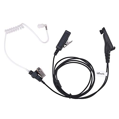 LEIMAXTE XPR 7550 Earpiece for Motorola XPR 6350 6550 XPR 7350 7550e Two Way Radio Walkie Talkie Headset with Acoustic Tube and PTT Mic