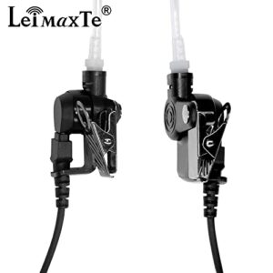 LEIMAXTE XPR 7550 Earpiece for Motorola XPR 6350 6550 XPR 7350 7550e Two Way Radio Walkie Talkie Headset with Acoustic Tube and PTT Mic