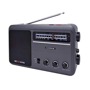 c. crane ccradio – ep pro am fm battery operated portable analog radio with dsp