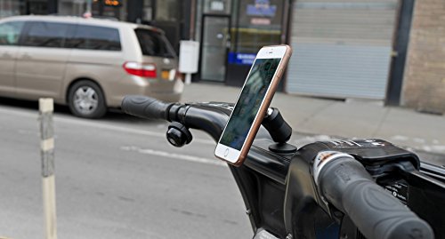 CLUTCHIT The Original Dual Magnetic Movable Phone Holder and Tablet Mount (Matte Black)