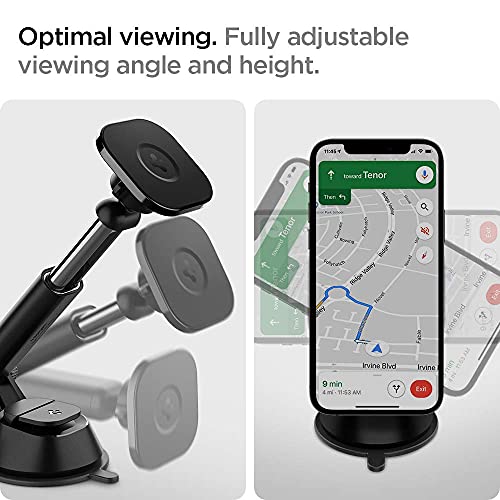 Spigen OneTap Designed for Magsafe Car Mount Window & Dashboard Compatible with iPhone 14, 13, 12 Models (Magnetically Levitate iPhone 14,13,12 Models Even The Max Model)