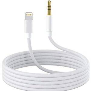 Wahbite Lightning to 3.5mm Audio Cable Compatible with iPhone 13/12/11/XR/XS/X/8/7/6 Plus/SE 2, iPad