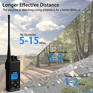 SAMCOM Two Way Radio Long Range Rechargeable, 5W 2 Way Radio High Power Walkie Talkie for Adults with Multi-Unit Charger, Heavy Duty Programmable UHF Radios (6 Pcs Radio + 6 Way Charger Gang)