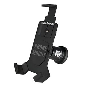 mob armor mount switch – magnetic phone mount for car – universal cell phone holder for cars, truck, jeep, atv, utv, & other vehicle – compatible with iphone & android cellphone – large, black