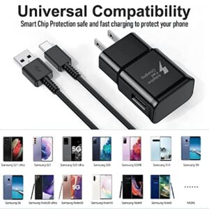 Samsung Charger Fast Charging with USB Type C Cable for Samsung Galaxy S10/S10e/S10 Plus/S9/S9 Plus/S8/S8 Plus/S20 S21 S22 Ultra/Note 8 9 10 20/A13/A03s/A32/A31/A30/A50/A51/A52/A53/Z Fold 3/Z Flip 3 4