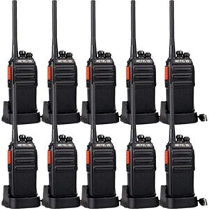 retevis h-777s long range walkie talkies,2 way radios for adults,rechargeable two way radio,vox hands free durable strong signal,security church school business (10 pack)