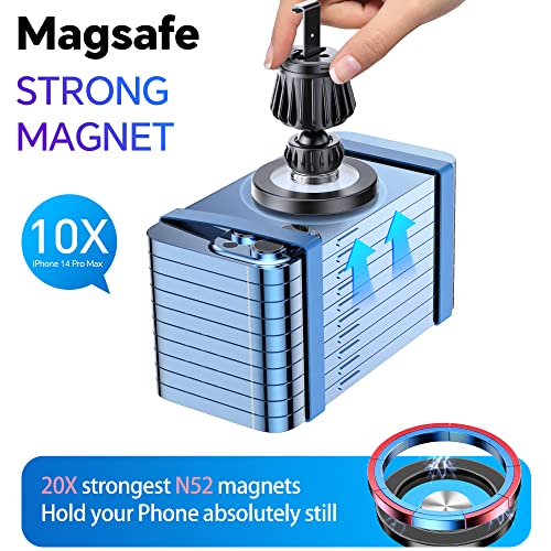 for iPhone MagSafe Car Mount Vent【Strongest Magnets】 Magnetic Phone Holder for Car air Vent【360° Adjustable】MagSafe Accessories for iPhone 14 Pro Max 13 12 Pro Plus Mini &MagSafe Case & All Phones