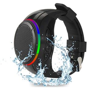 frewico x10 wearable,portable bluetooth speaker watch,cear call speakerphone,ipx5 waterproof,tws,sd card slot(black)