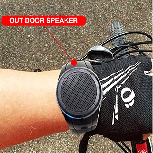 Frewico X10 Wearable,Portable Bluetooth Speaker Watch,Cear Call Speakerphone,IPX5 Waterproof,TWS,SD Card Slot(Black)