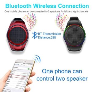 Frewico X10 Wearable,Portable Bluetooth Speaker Watch,Cear Call Speakerphone,IPX5 Waterproof,TWS,SD Card Slot(Black)