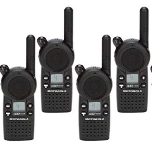 6 Pack of Motorola CLS1410 Walkie Talkie Radios with Headsets & 6-Bank Charger