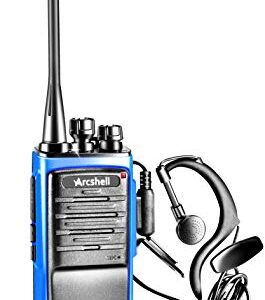 Arcshell Rechargeable Long Range Two-Way Radios with Earpiece 6 Pack Walkie Talkies Li-ion Battery and Charger Included