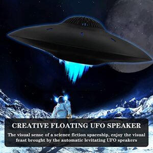 RUIXINDA Magnetic Levitating Bluetooth Speaker, Levitating UFO Speakers with LED Lights Base 360 Degree Rotation,Wireless Floating Speakers for Home Office Decor Cool Tech Gadgets,Creative Gifts