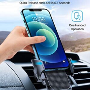 andobil Dashboard Car Phone Holder [Military Sturdy, Big Phone Friendly] Ultra Stable 3 in 1 Cell Phone Mount for Car Windshield Vent Fit for iPhone 14 13 12 Pro Max Plus Samsung S23 S22 All Phones