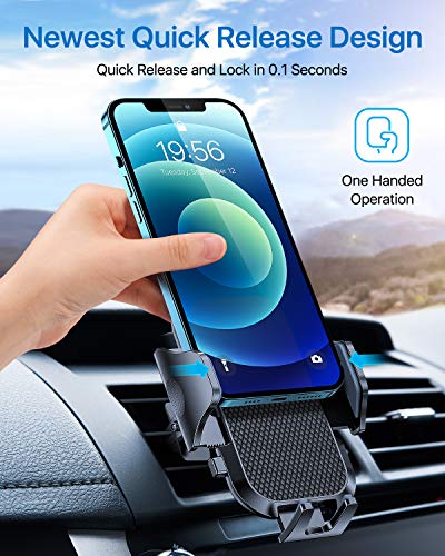 andobil Dashboard Car Phone Holder [Military Sturdy, Big Phone Friendly] Ultra Stable 3 in 1 Cell Phone Mount for Car Windshield Vent Fit for iPhone 14 13 12 Pro Max Plus Samsung S23 S22 All Phones