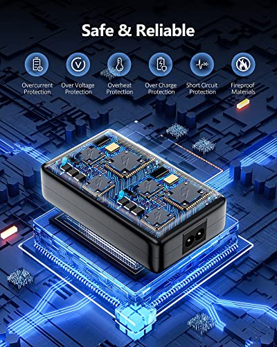 USB Charging Station, Ziwodiv 8-Ports USB Charger Station, 60W/12A Multi Port USB C Hub Charger with LCD Display for Multiple Devices, Compact Desktop Charging for iPhone iPad Samsung Android Tablet