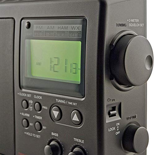 C. Crane CCRadio-2E Enhanced Portable AM FM Weather and 2-Meter Ham Band (Black) CC2BE